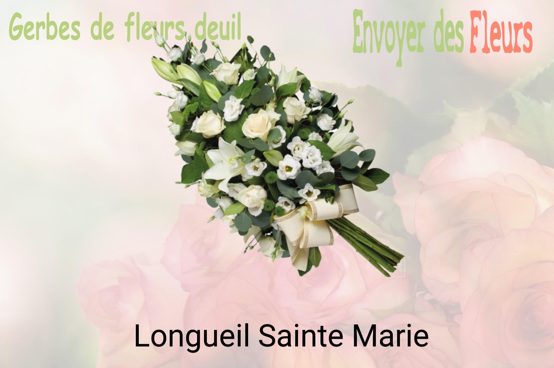 Gerbe de fleurs de deuil livrée à Longueil-Sainte-Marie